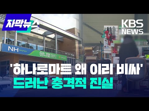 [자막뉴스] '하나로마트 왜 이리 비싸'...드러난 충격적 진실 / KBS 2023.02.19.