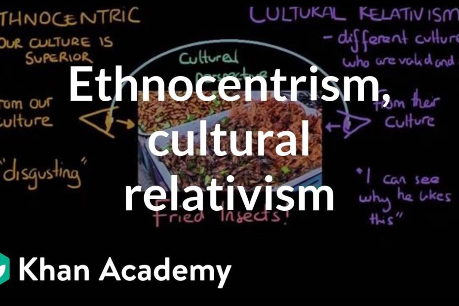 Ethnocentrism And Cultural Relativism In Group And Out Group | Mcat | Khan  Academy - Youtube